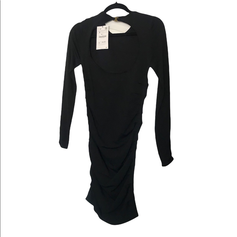 Zara bodycon black dress